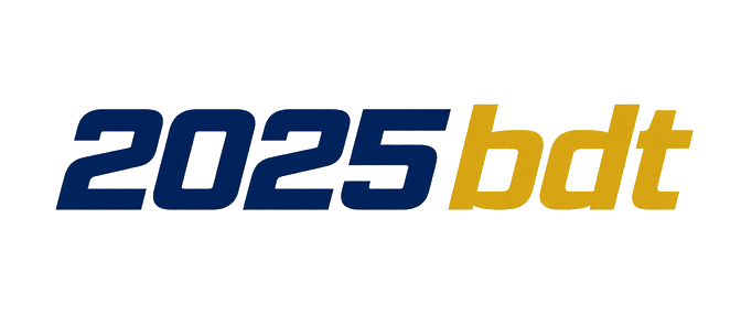 2025 bdt সাইটের নীল লোগো